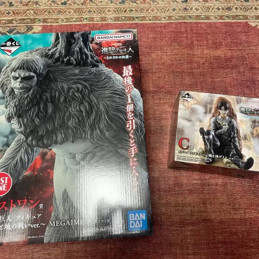 [BUNJANG] Attack on Titan Levi &amp; Beast Titan Ichiban Kuji Figure / 개별구매가능) 제일복권) 진격의 거인 피규어 리바이c /짐승거인 라스트원