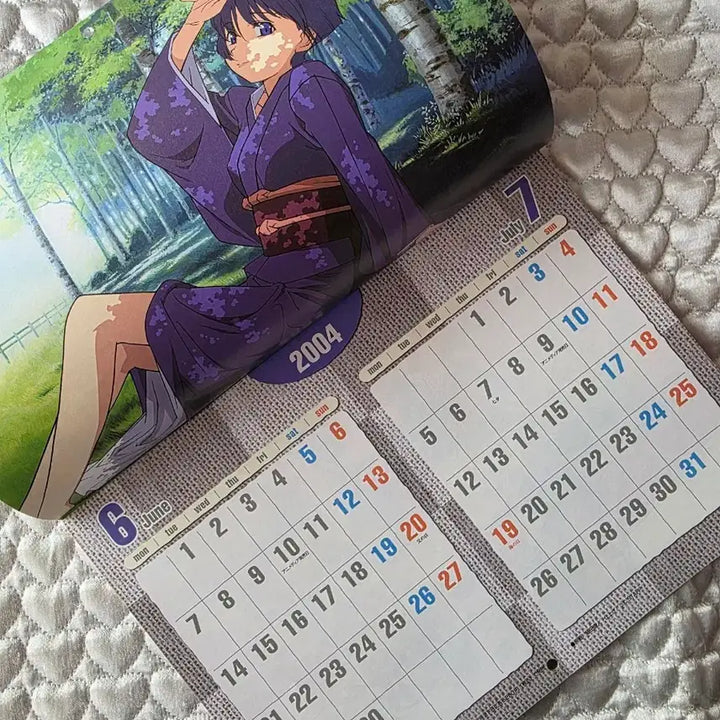 [BUNJANG] 2004 Popular Animation School Calendar / 2004년도 인기 애니메이션 스쿨 캘린더