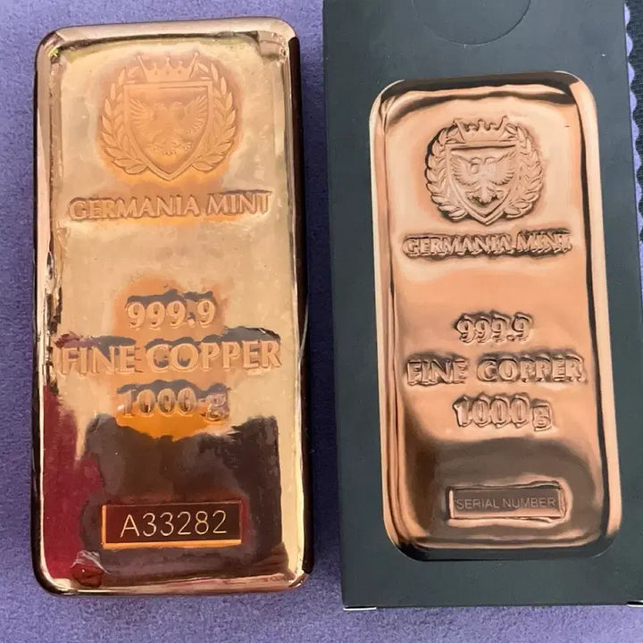 [BUNJANG] Germania Mint 1kg Copper Bar .9999 Fine / 독일 게르마니아 구리바 정품 1kg