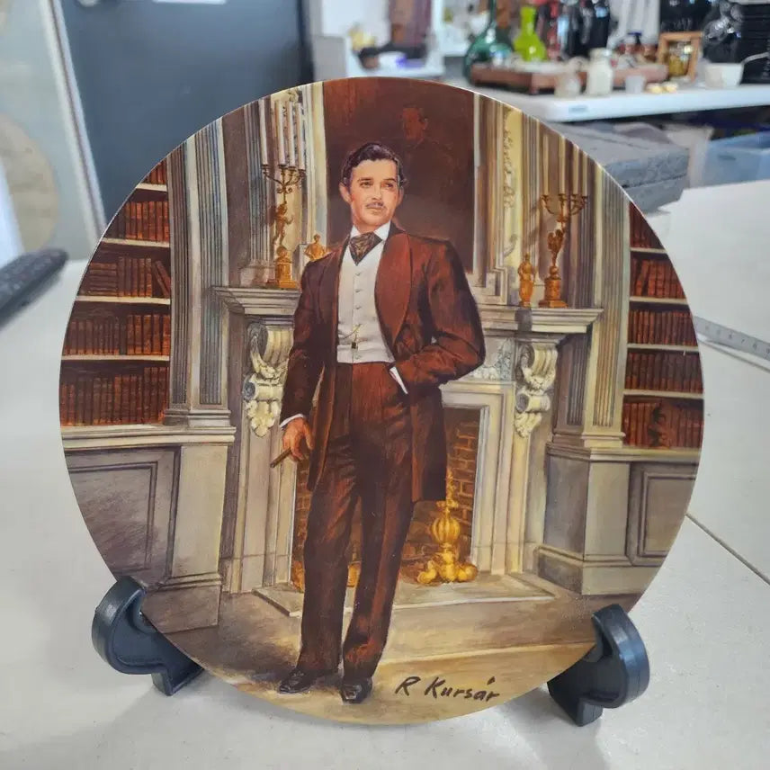 [BUNJANG] Gone with the Wind Limited Edition Commemorative Porcelain / 바람과함께 사라지다 21.5cm 클라크 케이블 한정판 기념 도자기 1