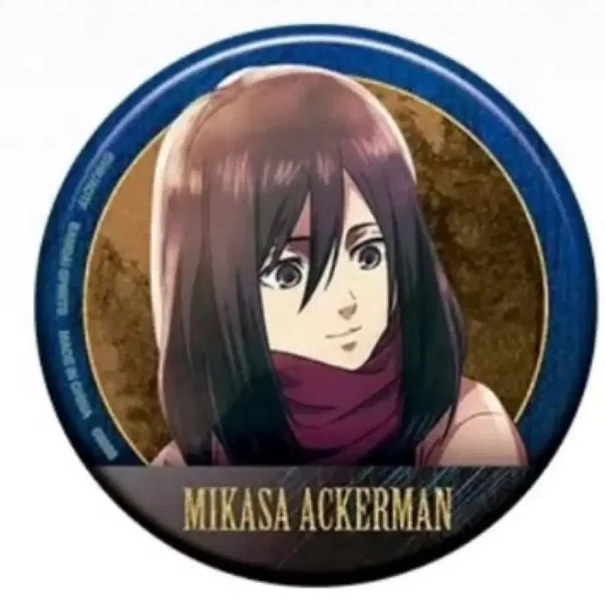 [BUNJANG] Attack on Titan G-Prize Can Badge Mikasa / 진격거 G상 캔뱃지 미카사
