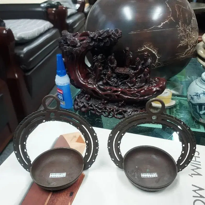 [BUNJANG] Antique Silk Lanterns (Set of 2) / 유등2점