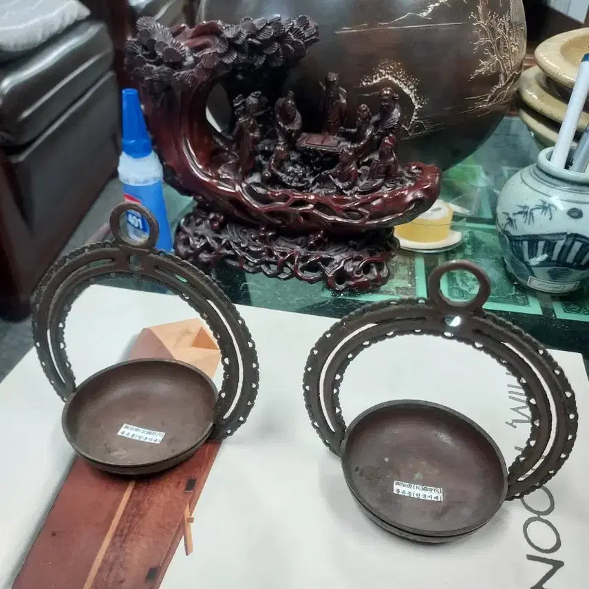 [BUNJANG] Antique Silk Lanterns (Set of 2) / 유등2점