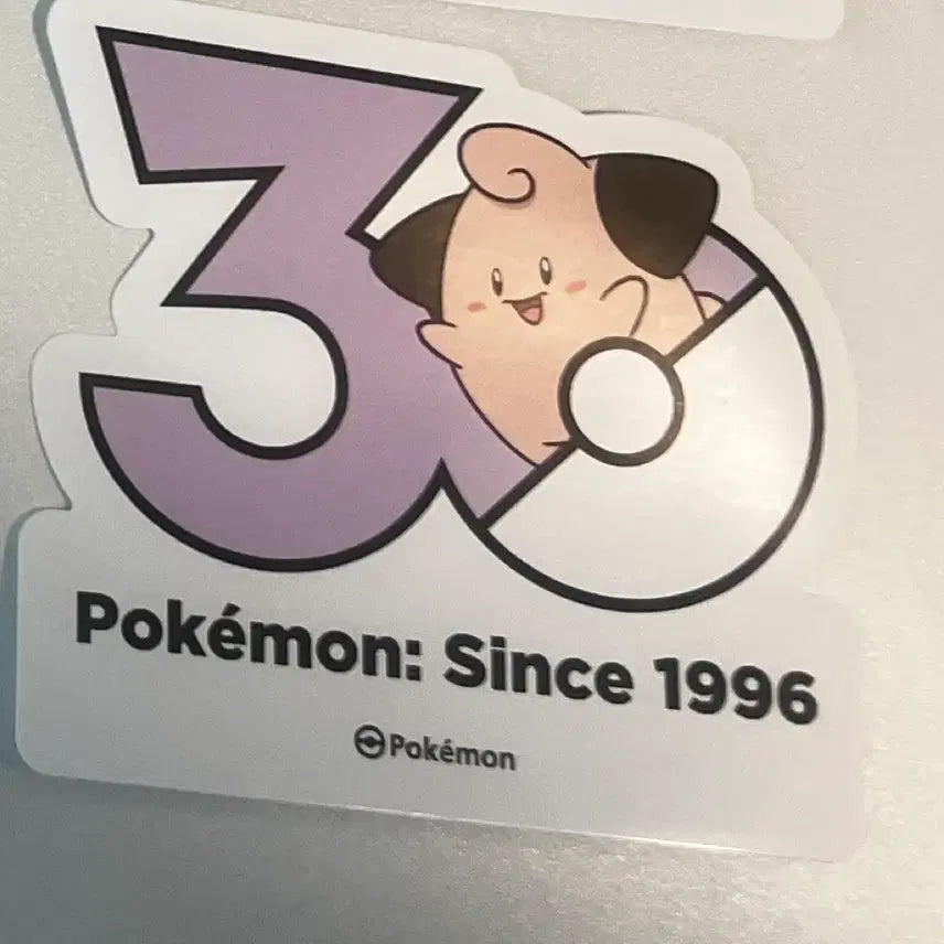 [BUNJANG] Pokemon 30th Anniversary Pippi Sticker / 포켓몬 30주년 기념 스티커 삐