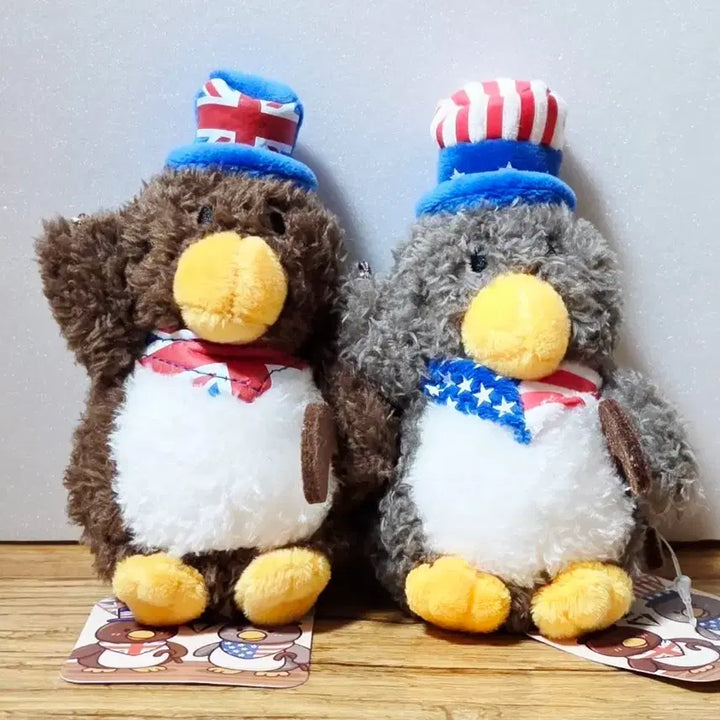 [BUNJANG] Penguin Character 8cm Keyring Set (2 Types) / (세트) 신사 펭키 8cm 키링 2종
