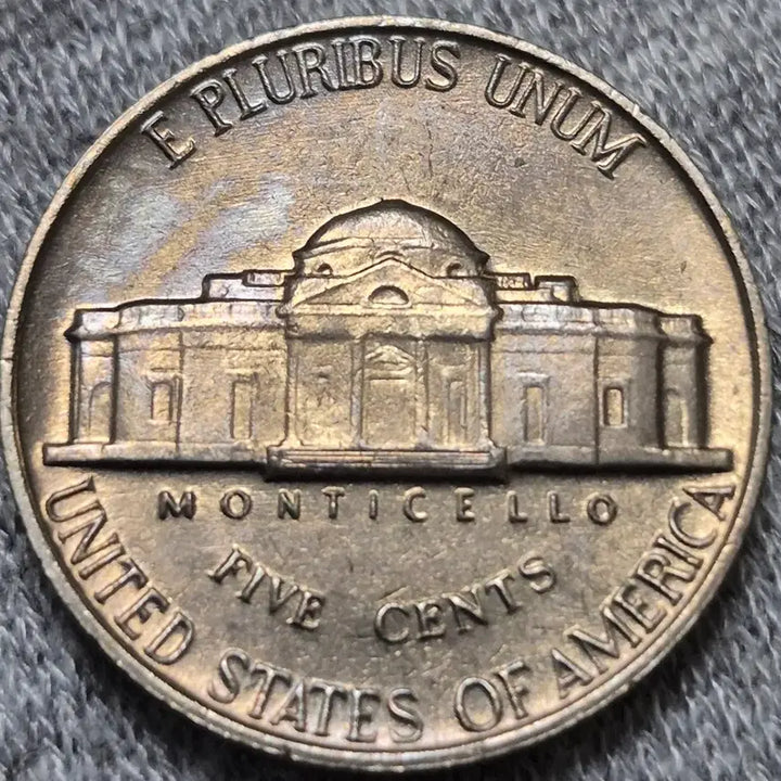 [BUNJANG] 1964 United States Jefferson Nickel 5 Cents Full Step Uncirculated Coin / 1964년 p미국 제퍼슨 5센트. 풀스텝  (완전미사용)주화