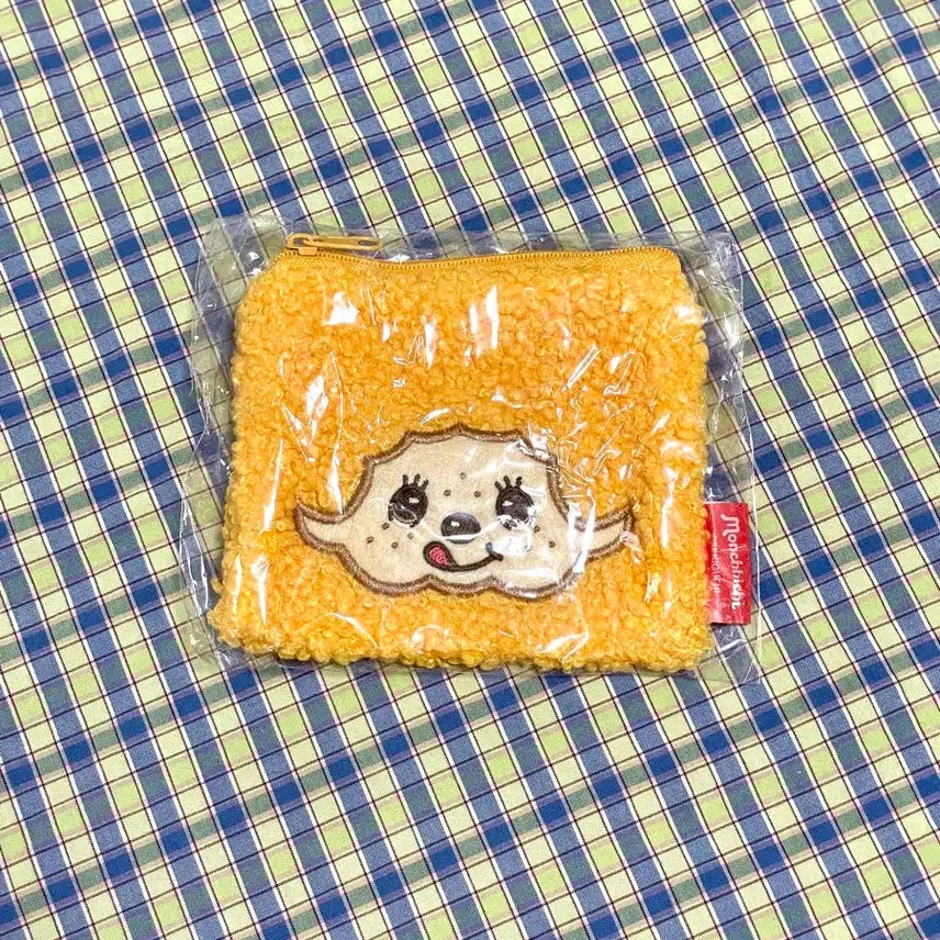 [BUNJANG] Sekiguchi Monchhichi Mokomoko Curly Square Pouch Gacha / 세키구치 몬치치 모코모코 뽀글이 스퀘어 파우치 가챠