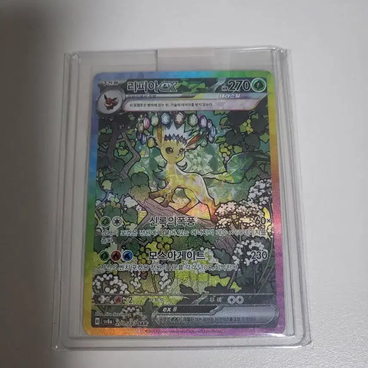 [BUNJANG] Pokemon Leafeon EX SAR Card / 포켓몬 리피아 EX sar 카드