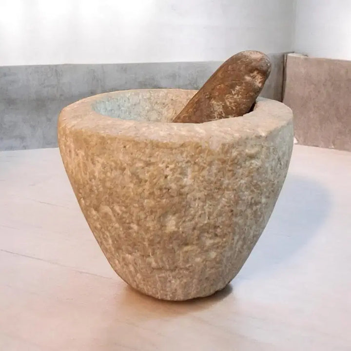 [BUNJANG] Traditional Stone Mortar and Pestle Set / 약절구 세트돌절구