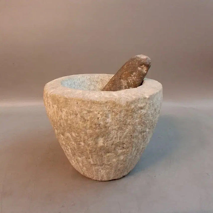 [BUNJANG] Traditional Stone Mortar and Pestle Set / 약절구 세트돌절구