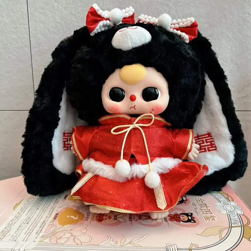[BUNJANG] Bearbrick 400% Wedding Bride Black Rabbit / 베이비쓰리400% 웨딩 신부 검은토끼