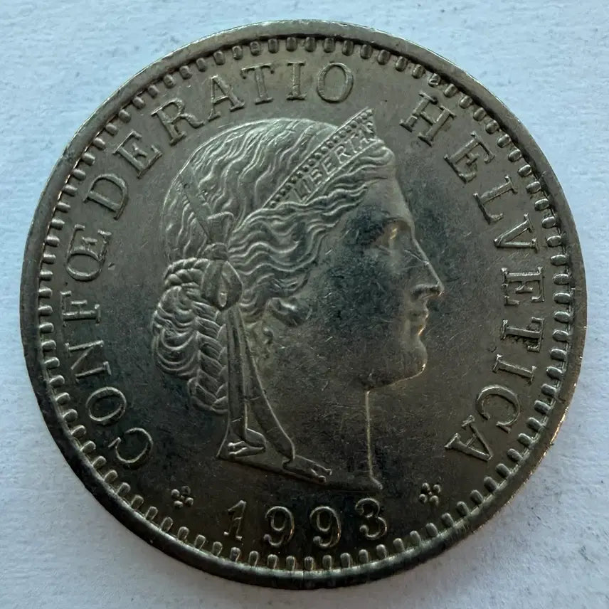 [BUNJANG] 1993 Swiss 20 Rappen Coin / 1993년 스위스 20라펜 동전 S2962