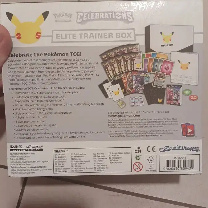 [BUNJANG] Pokemon 25th Anniversary Elite Trainer Box (International Edition) - Includes Rare Cards / 영문판) 포켓몬 카드 TCG 25주년 한정판 엘리트 트레이너 박스