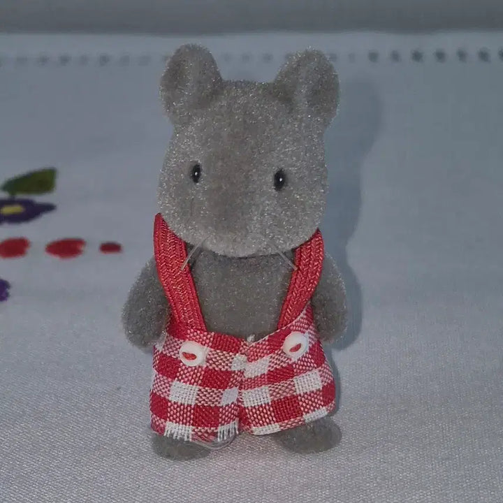 [BUNJANG] Sylvanian Families Gray Mouse Older Brother (Tail Missing) / 올드 실바니안 회색 쥐 오빠 (꼬리X)