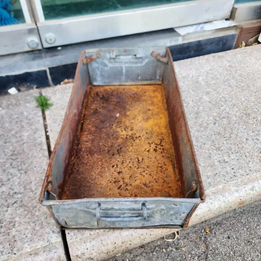 [BUNJANG] Vintage USA Metal Storage Box / USA 빈티지 철제 상자 크기59.7cmX30.5cm 높이14.5cm3