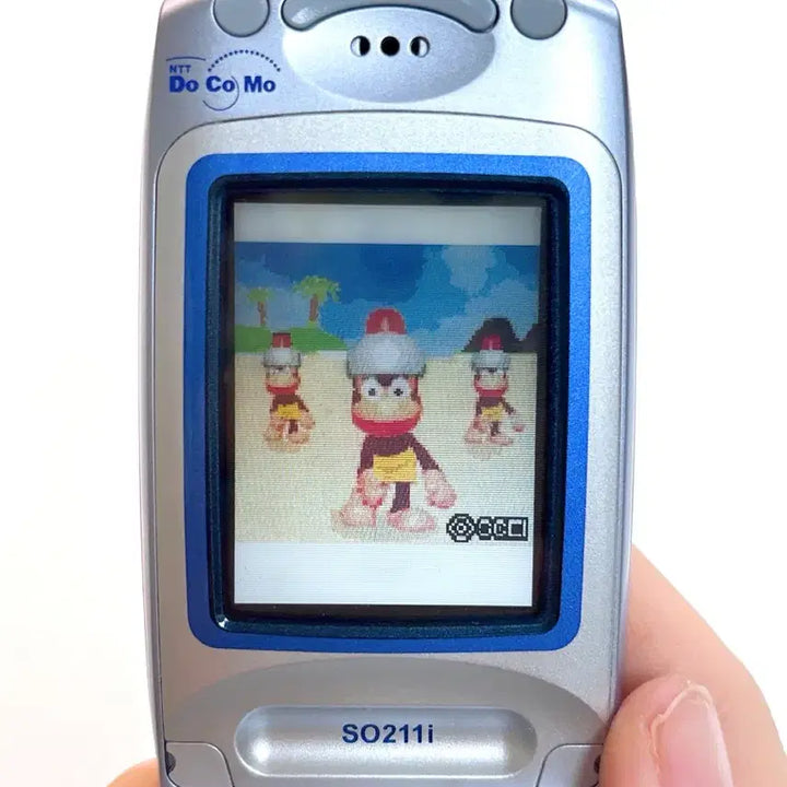 [BUNJANG] Docomo SO211i Silver Blue Lenticular Screen Classic Mockup Phone Folder Phone / 도코모 SO211i 실버블루 렌티큘러화면 고전 목업폰 폴더폰