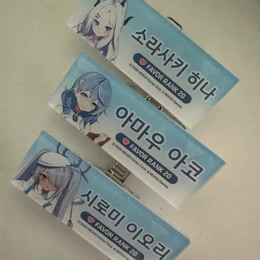 [BUNJANG] Blue Archive Memorial Seido High School Name Tag Badge Bundle Set / 블루 아카이브 카페 메모리얼 선도부 명찰배지 일괄