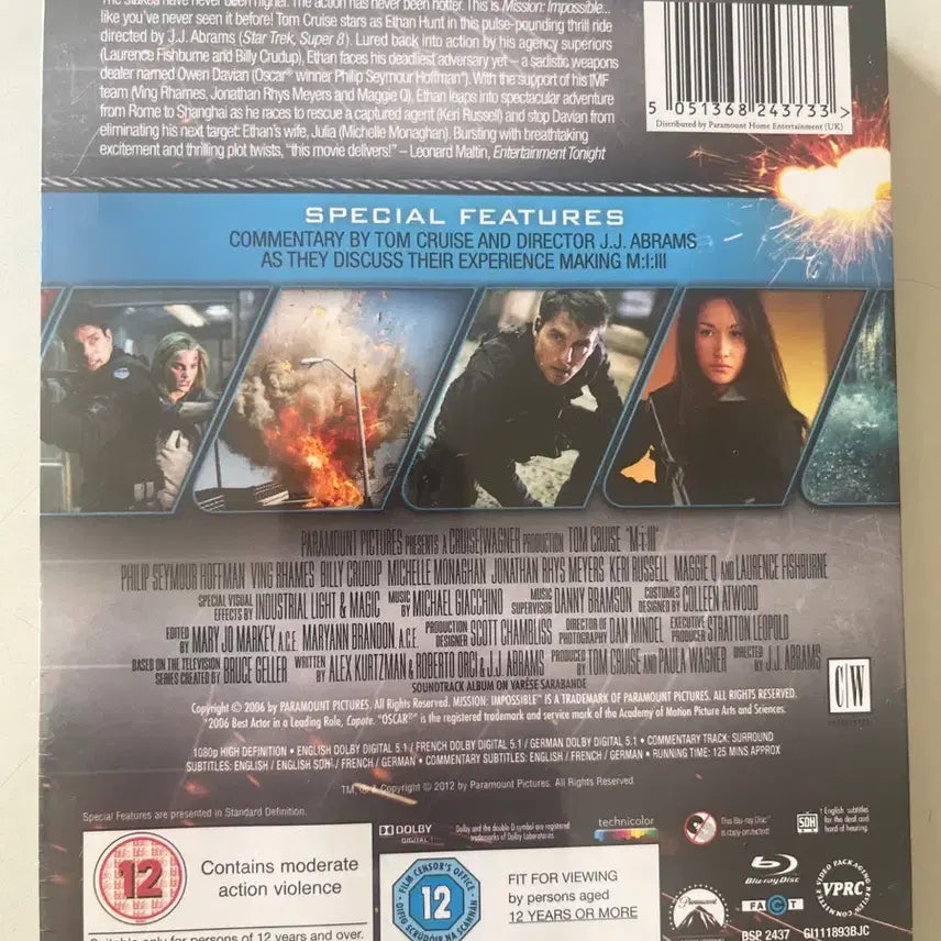 [BUNJANG] Mission: Impossible 3 Blu-ray Steelbook (Sealed) / (미개봉)미션 임파서블 3 블루레이 스틸북