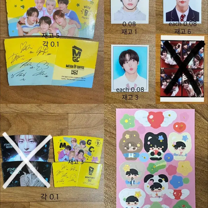 [BUNJANG] NCT WISH MEGU COFFEE Cup Holder Rikyu Proof Photo POB / 엔시티 위시 메가커피 컵홀더, 리쿠 증명사진, 다님 특전 비공굿