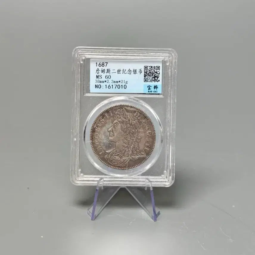 [BUNJANG] Louis XIV Portrait Commemorative Graded Coin Antique Collectible Currency / 루이 14세 초상 기념 그레이딩 주화 골동품 고미술품 수집품 화폐수집