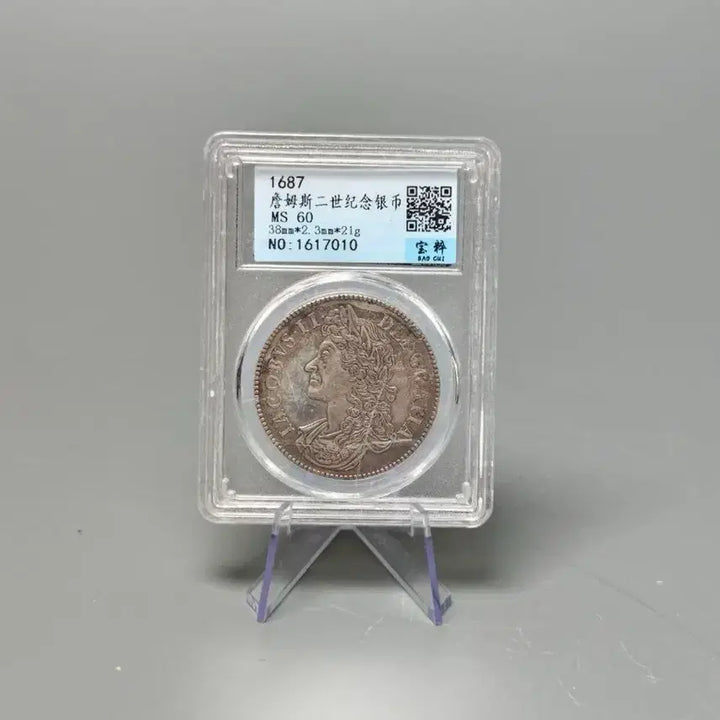 [BUNJANG] Louis XIV Portrait Commemorative Graded Coin Antique Collectible Currency / 루이 14세 초상 기념 그레이딩 주화 골동품 고미술품 수집품 화폐수집