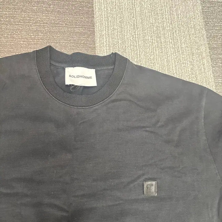 [BUNJANG] Solid Homme Black Short Sleeve T-Shirt / 솔리드옴므 블랙 반팔 티셔츠 46