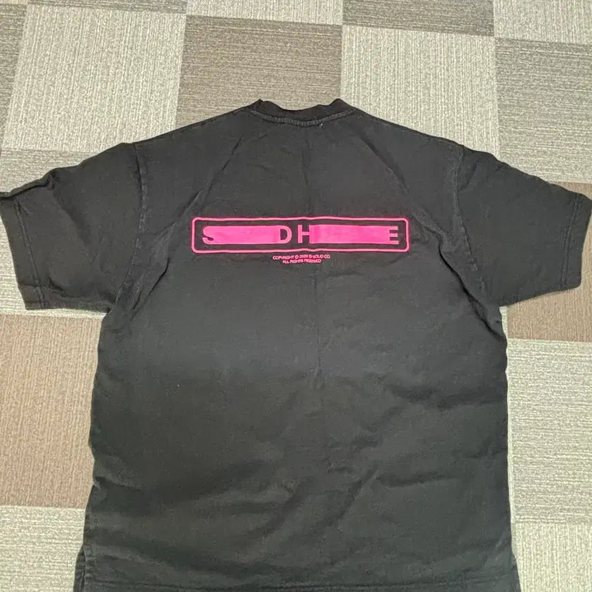 [BUNJANG] Solid Homme Black Short Sleeve T-Shirt / 솔리드옴므 블랙 반팔 티셔츠 46