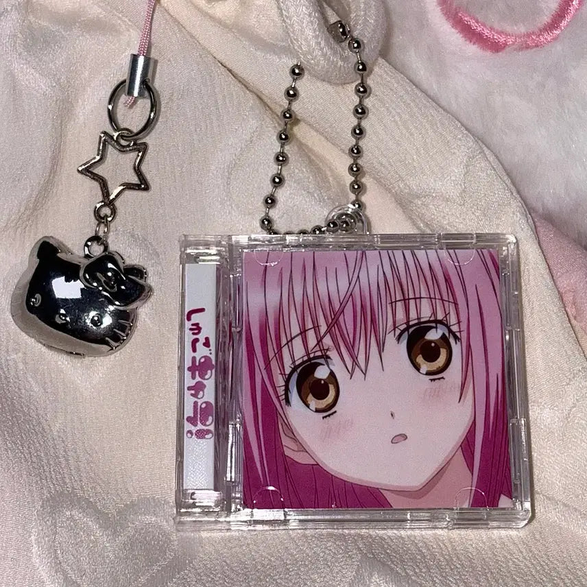 [BUNJANG] Cardcaptor Sakura NFC Transformation Hinamori Amu Double-Sided Acrylic CD Keychain / [캐릭캐릭 체인지] NFC 변신 히나모리 아무 양면 아크릴 CD 키링