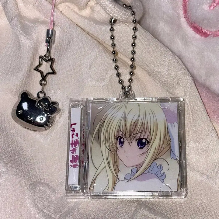 [BUNJANG] Character x Character NFC Double-Sided Acrylic CD Keychain - Hoshina Utau / [캐릭캐릭 체인지] NFC 데일리 호시나 우타우 양면 아크릴 CD 키링