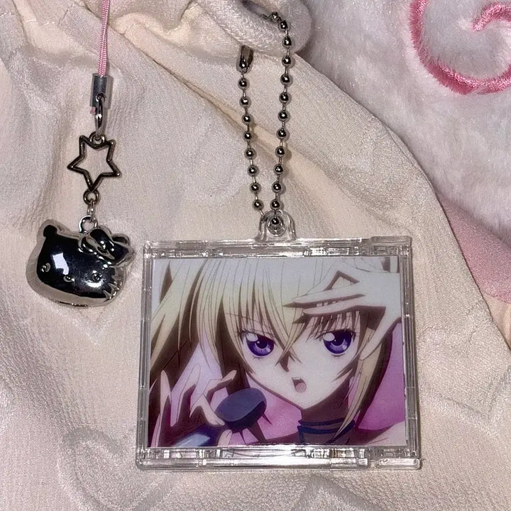 [BUNJANG] Character x Character NFC Double-Sided Acrylic CD Keychain - Hoshina Utau / [캐릭캐릭 체인지] NFC 데일리 호시나 우타우 양면 아크릴 CD 키링