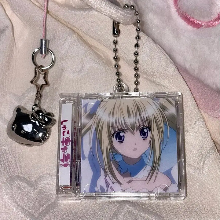 [BUNJANG] Shugo Chara! Hoshina Utau Double-Sided NFC Acrylic CD Keychain / [캐릭캐릭 체인지] NFC 변신 호시나 우타우 양면 아크릴 CD 키링