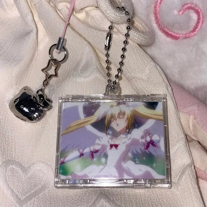 [BUNJANG] Shugo Chara! Hoshina Utau Double-Sided NFC Acrylic CD Keychain / [캐릭캐릭 체인지] NFC 변신 호시나 우타우 양면 아크릴 CD 키링