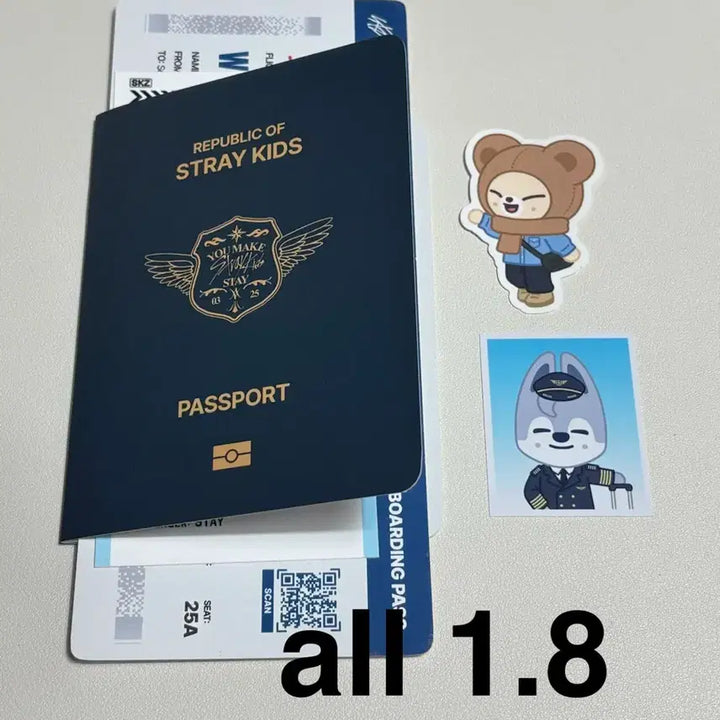 [BUNJANG] Stray Kids Skizzo Popup Entry Special Gift: Boarding Pass (Foxy.nie, Wolfchan) / 스트레이키즈 스키즈 스키주 팝업 입장 특전 기프트 보딩패스 폭시니,울프찬