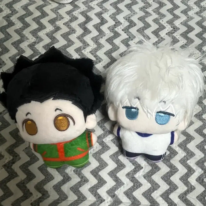 [BUNJANG] Hunter x Hunter Killua Gon Mini Plush Set / 헌터헌터 헌헌 키르아 곤 미니미 누이 인형 판매