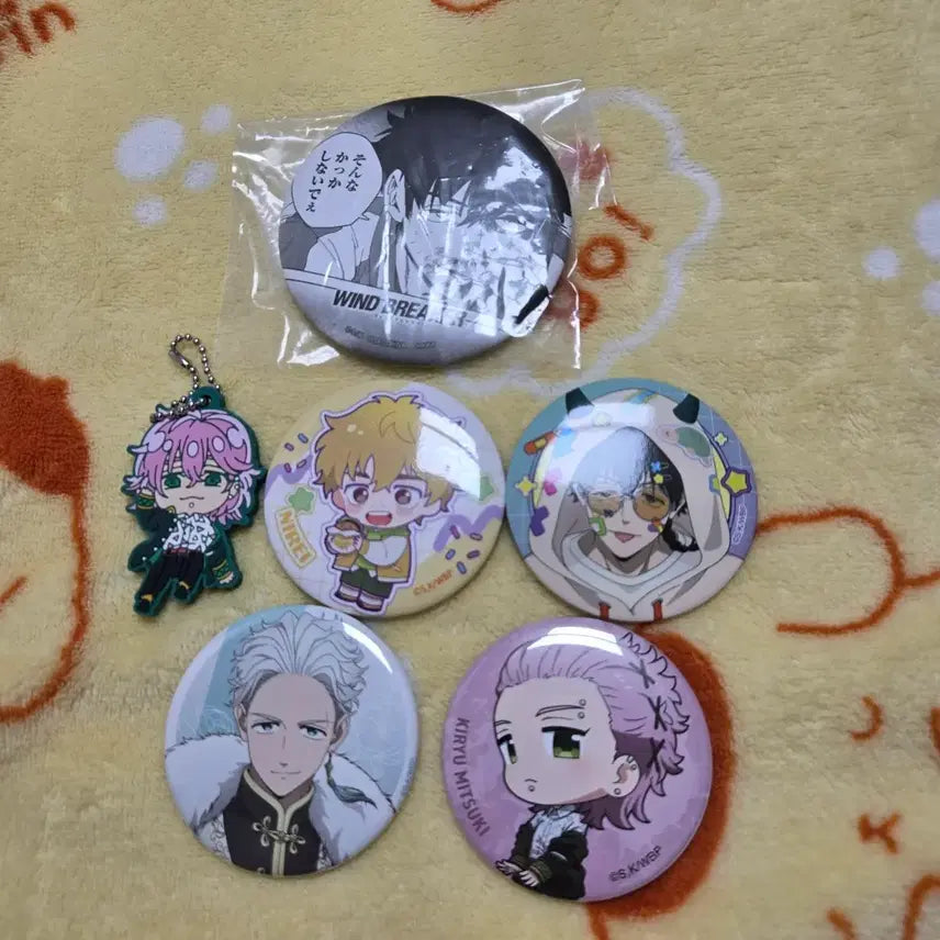 [BUNJANG] Wind Breaker Gacha Badge &amp; Keyring Set / 윈드브레이커 뱃지 &amp; 키링 세트 윈브레 가챠