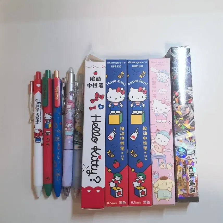 [BUNJANG] Hello Kitty x Demon Slayer Collaboration Random Ballpoint Pen / 헬로키티/귀칼 랜덤 볼펜