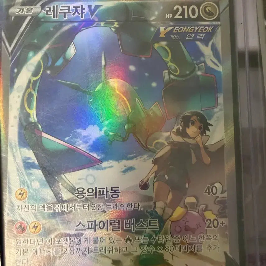 [BUNJANG] Pokemon Rayquaza V Special Illustration Card / 포켓몬 레쿠쟈 V 특일 카트