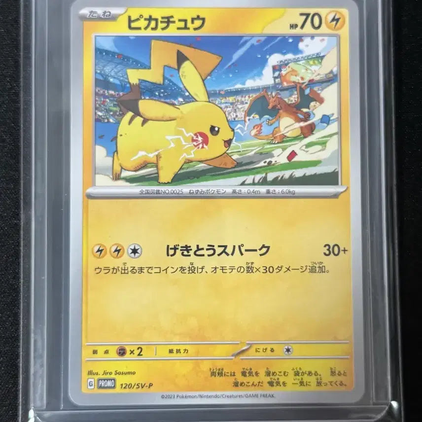 [BUNJANG] Pokemon Japanese Gym Promo Pikachu (vs Charizard) Trading Card / 포켓몬카드 일판 짐프로모 피카츄 (vs 리자몽)