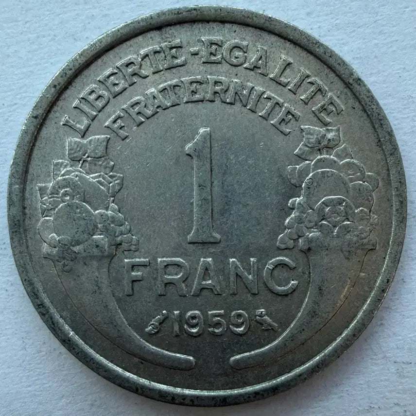 [BUNJANG] 1959 French 1 Franc Aluminum Coin / 1959년 프랑스 1프랑 알루미늄 동전 S2970