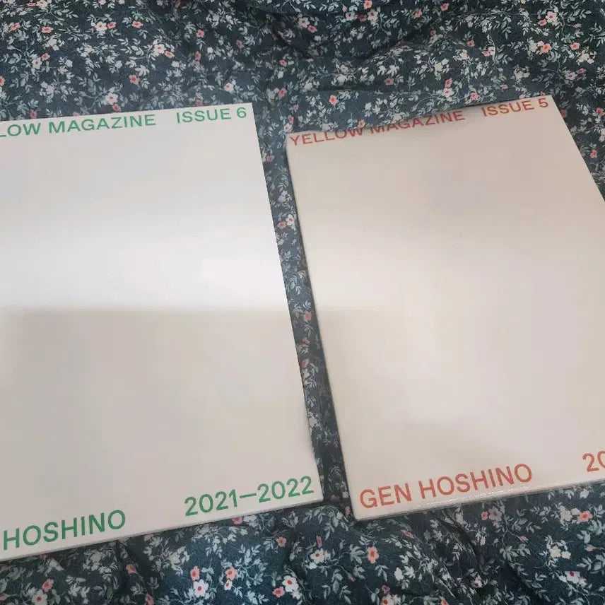 [BUNJANG] Hoshino Gen Yellow Magazine Issues 5, 6 + 5 Files Bundle Set / 호시노 겐 Yellow Magazine 5, 6호 +화일5매 일괄