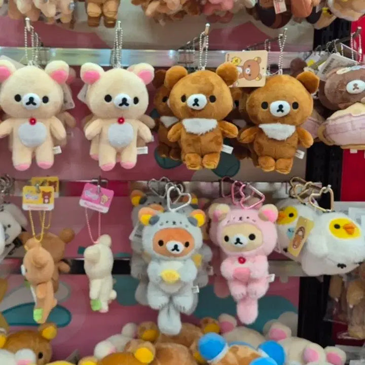 [BUNJANG] Rilakkuma Korilakkuma Otter/Seal Plush Charm / 코리락쿠마 다라라코 해달/수달 인형