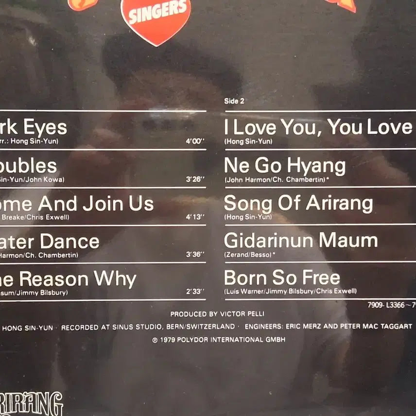 [BUNJANG] Arirang Singers Disc-Korea LP / 아리랑 싱어즈 디스코리아 LP.민트