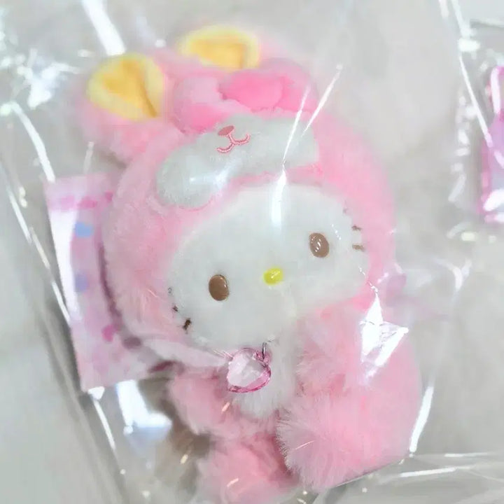 [BUNJANG] Sanrio Fairy Rabbit Kitty Plushie Set Mascot Keychain / 산리오 페어리 래빗 키티 요정토끼 인형 세트 누이 마스코트 키링