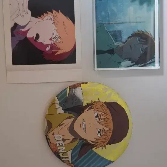 [BUNJANG] Chainsaw Man Denji Can Badge &amp; Acrylic Block Bundle Set / 덴지 캔뱃지 아크릴 블록 일괄