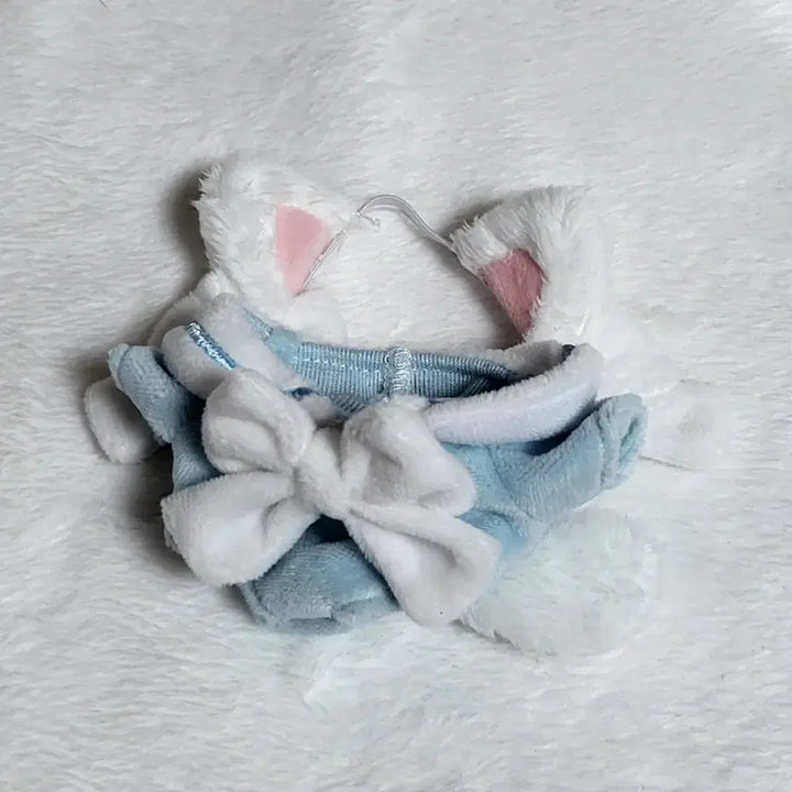 [BUNJANG] 10cm Plush Marine Cat Summer Outfit Sky Blue / 10cm 인형옷 마린냥 썸머 무속성 고양이 옷장 스카이 블루