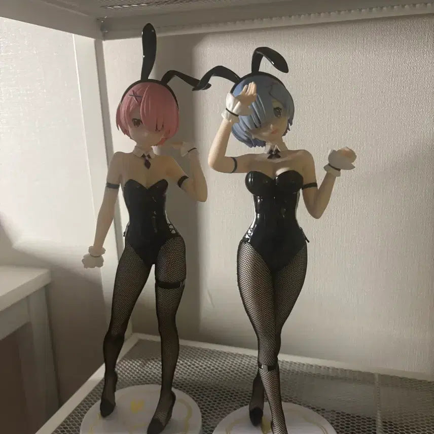 [BUNJANG] Furyu Re:Zero Ram &amp; Rem Bunny Girl Figure Set (Unsealed) / Re 제로부터 렘 람 바니걸 피규어 세트