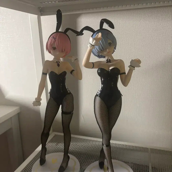 [BUNJANG] Furyu Re:Zero Ram &amp; Rem Bunny Girl Figure Set (Unsealed) / Re 제로부터 렘 람 바니걸 피규어 세트