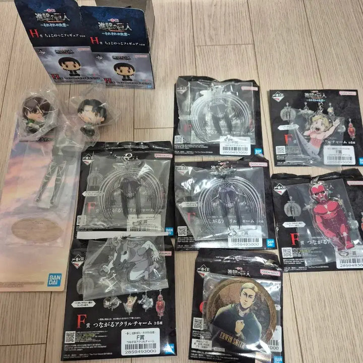 [BUNJANG] Attack on Titan Prize Figures / [미개봉]진격의 거인 F상,G상,H상,E상 판매합니다