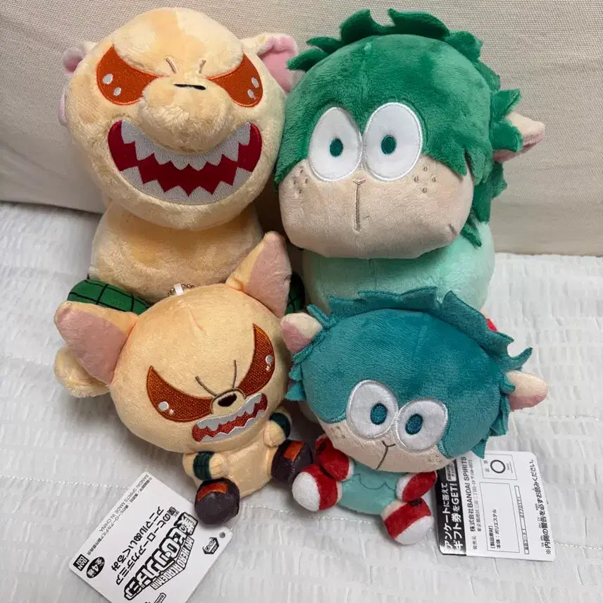 [BUNJANG] My Hero Academia Deku x Bakugo Plush Keychain / 나의 히어로 아카데미아 데쿠쉽 바쿠독 누이 인형 키링