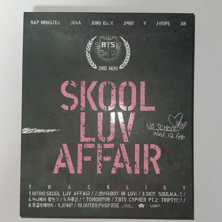 [BUNJANG] BTS (Bangtan Boys) Skool Luv Affair Album / 방탄소년단 Skool Luv Affair 앨범 BTS 상남자
